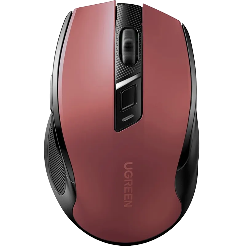 UGREEN MU006 Ergonomic Bluetooth Wireless Mouse  2.4G Wireless & Bluetooth Red Mascom International.webp